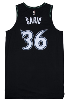 2018 Dario Saric Game Used Minnesota Timberwolves #36 Alternate Jersey Used on 12/3/18 - 12 Pts. (MeiGray)